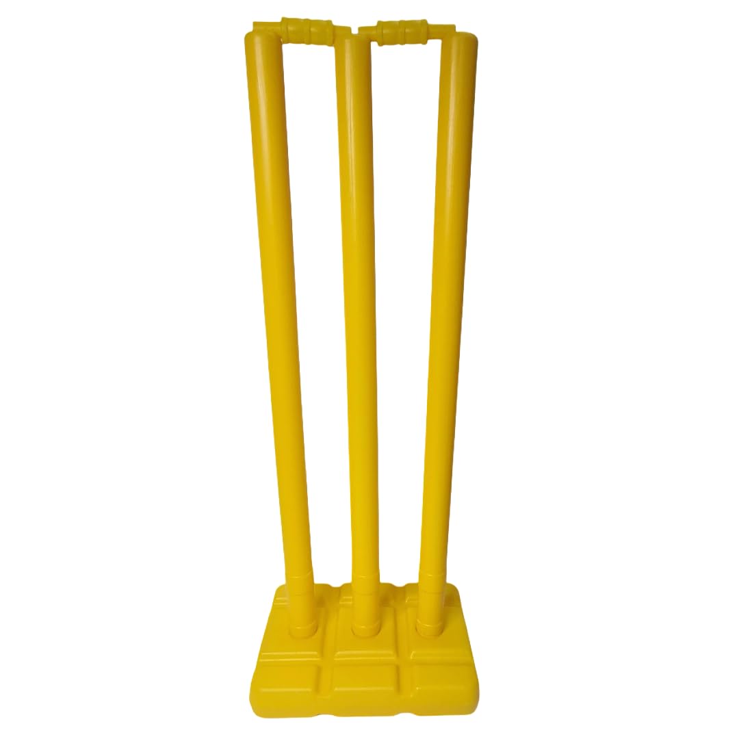Cricket Bat Set | Plastic Cricket Bat with Ball and Stumps Kids & Adults Cricket