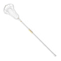 STX Crux Pro Women's Complete Elite Lacrosse Stick, White, Strung with White Lock Pocket, 7/8" Crux Pro Handle