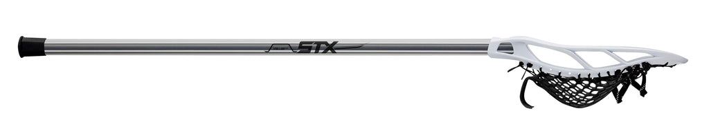STX Lacrosse Stallion 50 Youth Lacrosse Complete Stick, Platinum/White, 39"