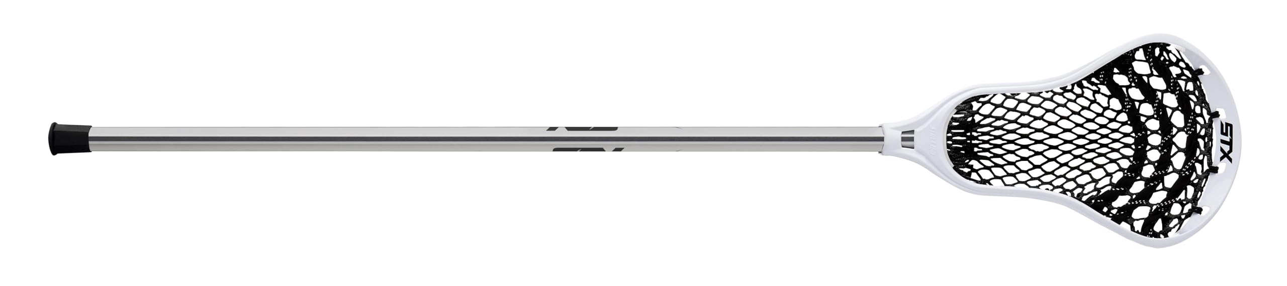STX Lacrosse Stallion 50 Youth Lacrosse Complete Stick, Platinum/White, 39"