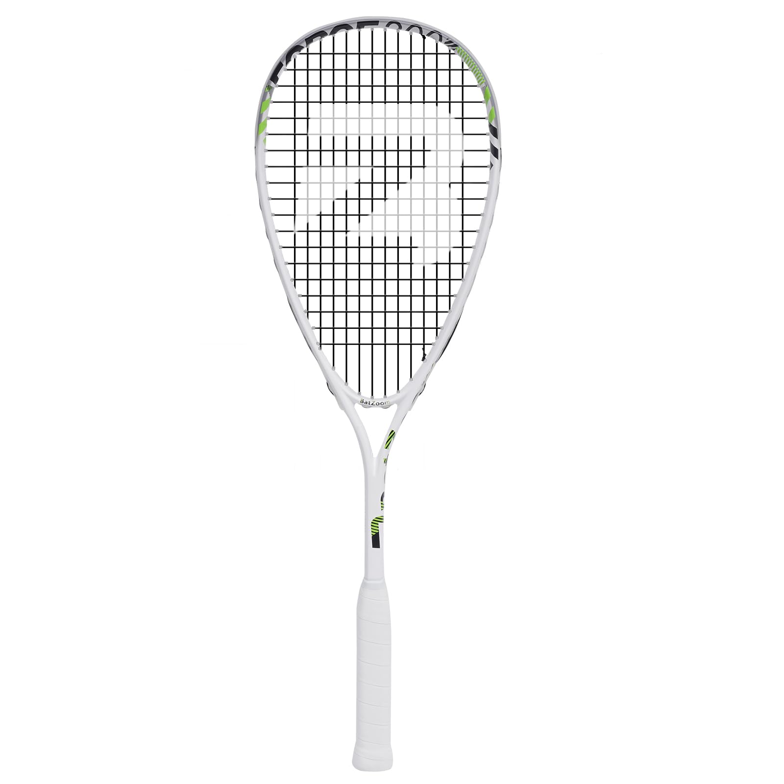 BatZoom Squash Racket for Beginners – Heavy Duty Training Squash Racquet for Adults, Pre-Strung with Comfortable Grip & Shock Absorption - Includes Carrying Bag