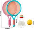 Tennis Racket Set Kids Portable Outdoor Toy 3-12yr Parent-Child