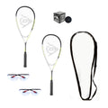 Dunlop Sports Squash Racquet Set (Includes 2 Racquets, 2 Eyeguards, 1 Ball, Cover) (Beginner Package)