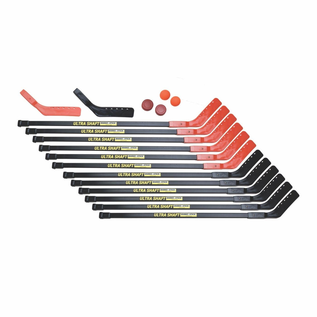 Champion Sports Ultra Shaft 18-Piece Floor Hockey Set - 47-Inch Sticks