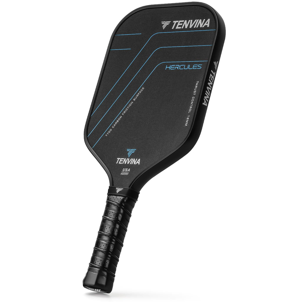 TENVINA Pickleball Paddles, Multi-Layer T700SC Textured Carbon Fiber Pickleball Paddle, 4-Types of Shapes and Thicknesses, Strong Spin & Power Surface, USAPA Approved Pickle Ball Paddle
