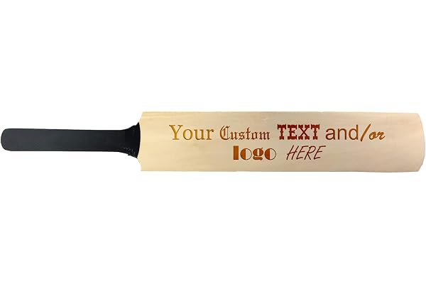 Mini Toy Wooden Signature Cricket Bat