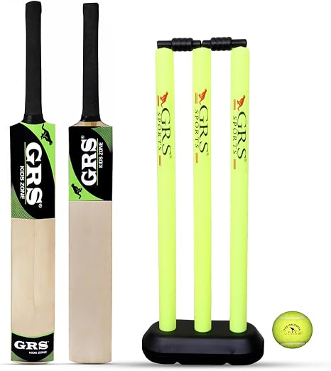 GRS Super Kids Zone English Willow Cricket Bat Set