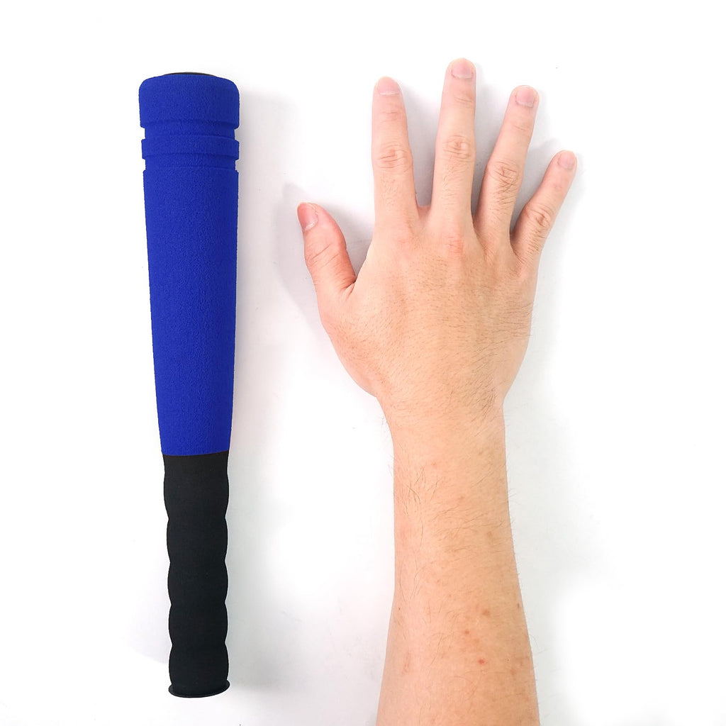 Aoneky 11.8 Inch Mini Foam Baseball Bat and Ball Set for Toddlers 1-3 Years, Soft & Safe First Bat, Lightweight T-Ball Bat for Boys Girls, Indoor Outdoor Sports Toy (Blue)