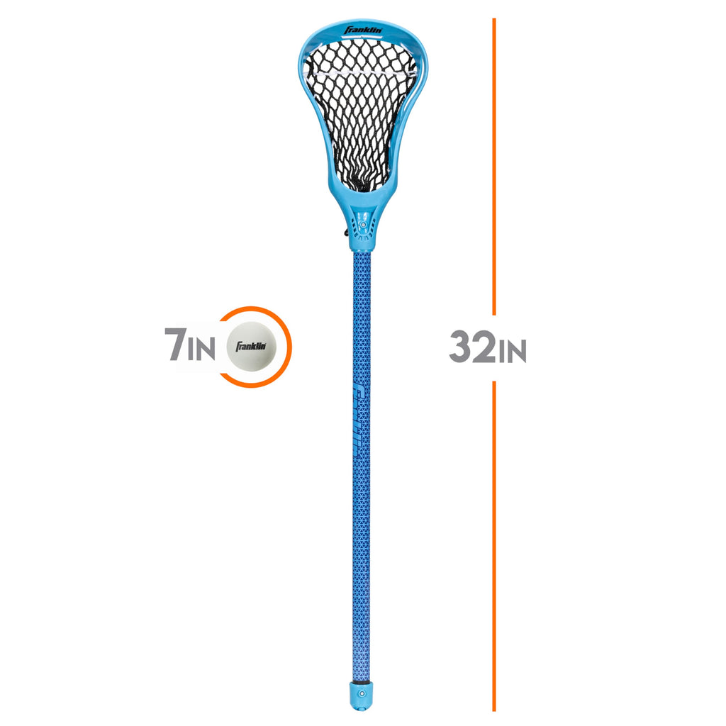 Franklin Sports Future Champs Youth Lacrosse Stick + Ball Set - Blue