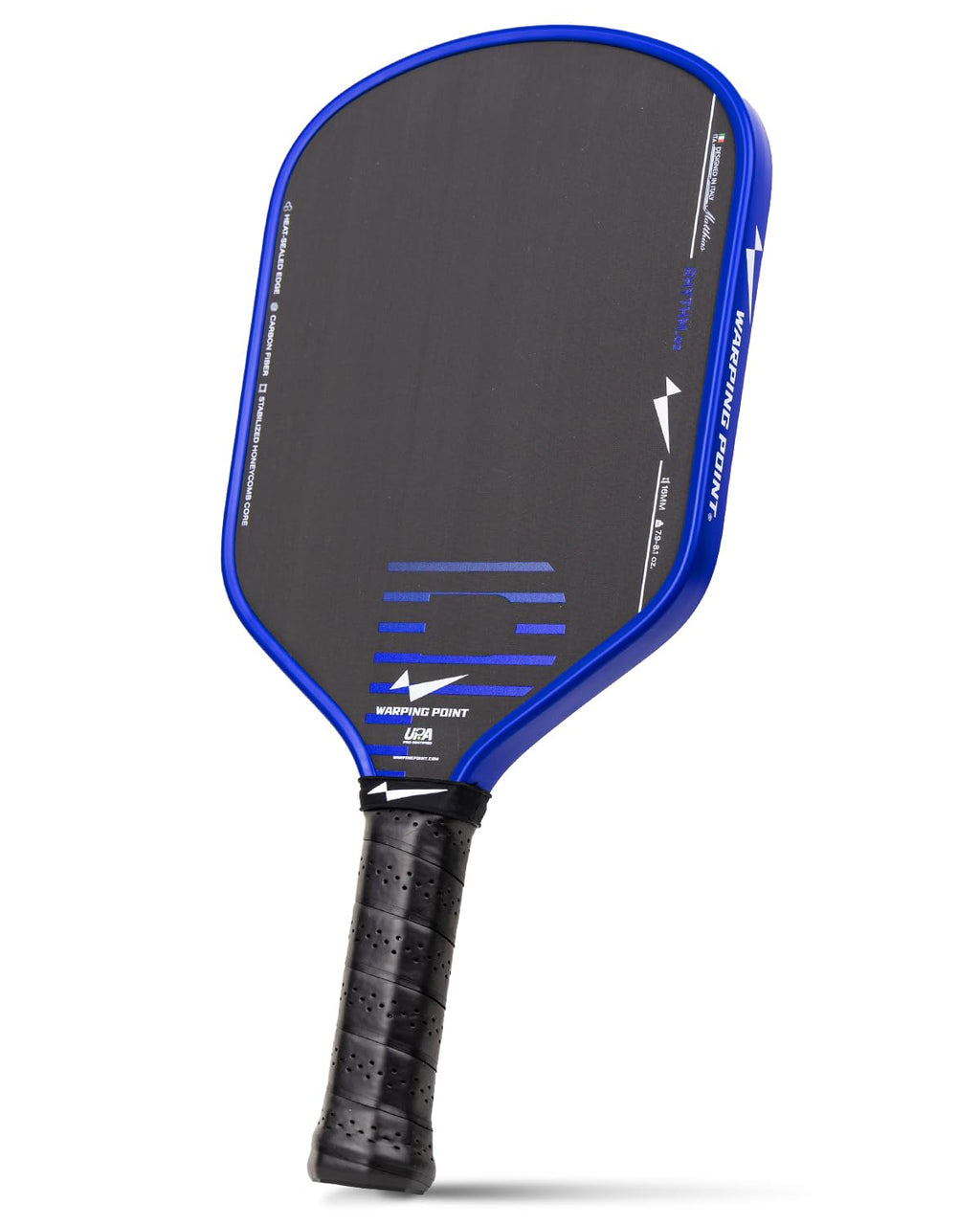 Warping Point Rhythm 16MM Pickleball Paddle, UPA-A Approved Carbon Fiber Paddle, Thermoformed Design with MaxCell Honeycomb Core, Design for Precision Control & Consistent Power