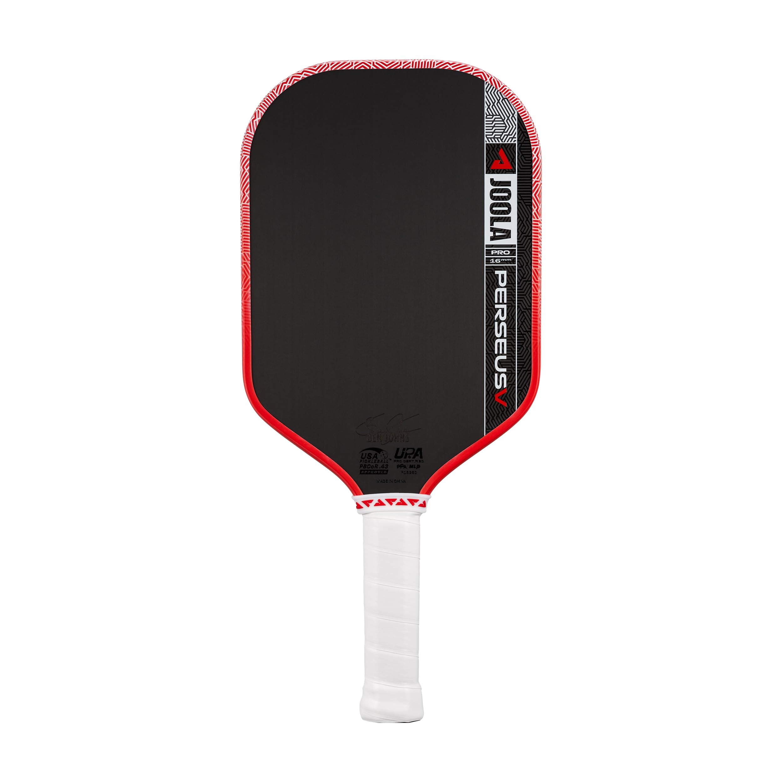 JOOLA Pro V Pickleball Paddle - 14mm/16mm - Raw Carbon Fiber Textured Surface - Enhanced Frame & Propulsion Core, USAPA & UPA-A Certified, NFC Chip Enabled, Premium Control & Lightweight Performance