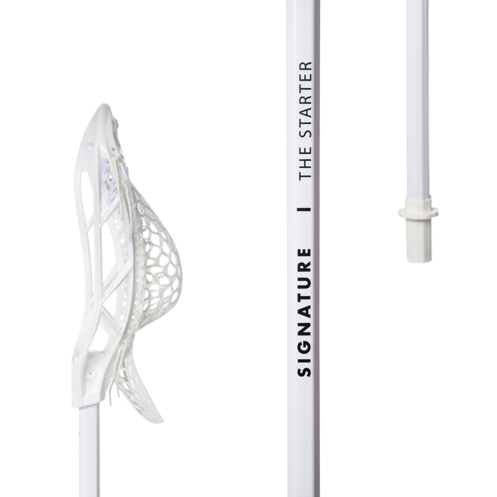 The Starter - 19.5" Mini Complete Lacrosse Stick for Beginners - PVC Plastic Shaft Perfect Fiddle Stick by Signature Lacrosse