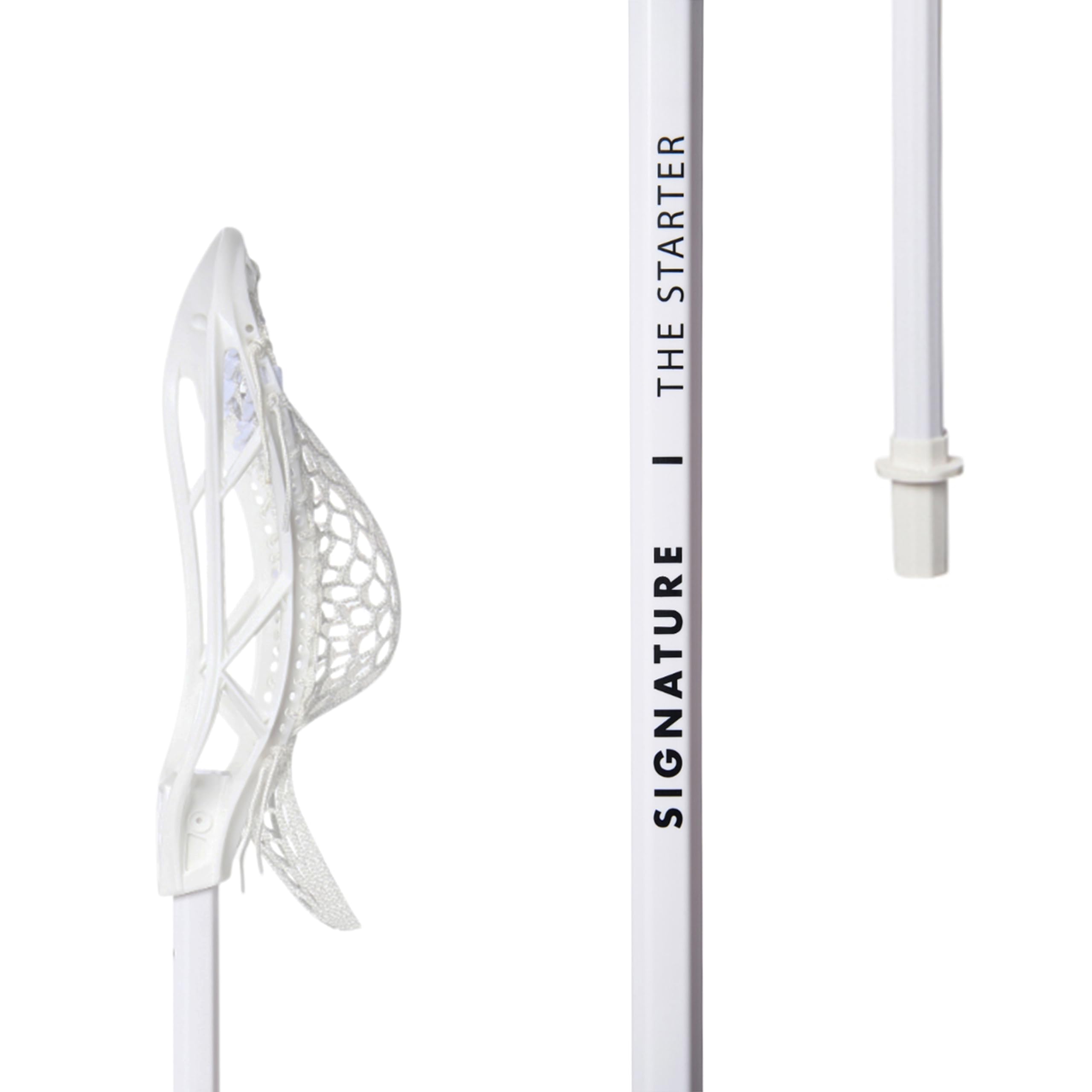 The Starter - 19.5" Mini Complete Lacrosse Stick for Beginners - PVC Plastic Shaft Perfect Fiddle Stick by Signature Lacrosse