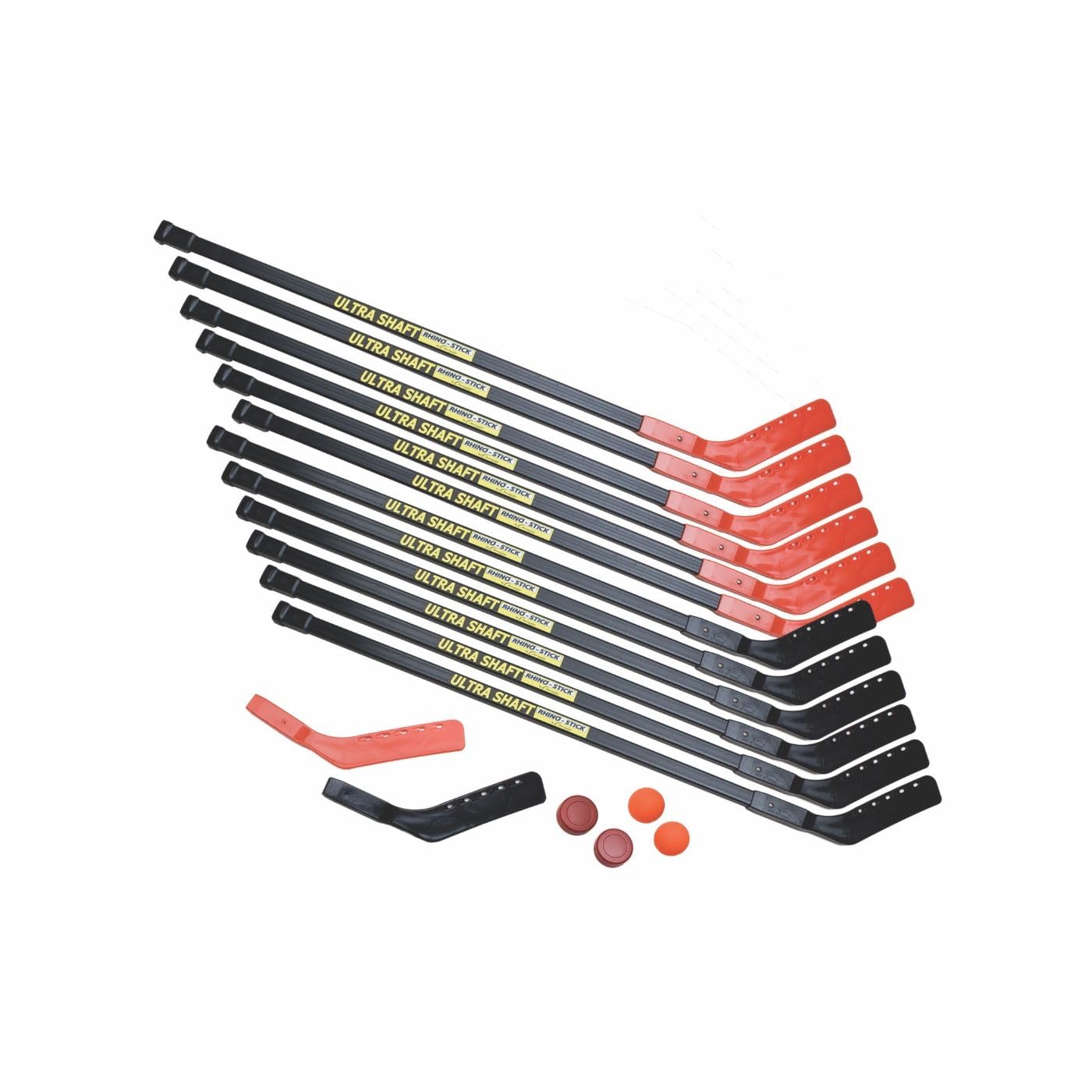 Champion Sports Ultra Shaft 18-Piece Floor Hockey Set - 47-Inch Sticks