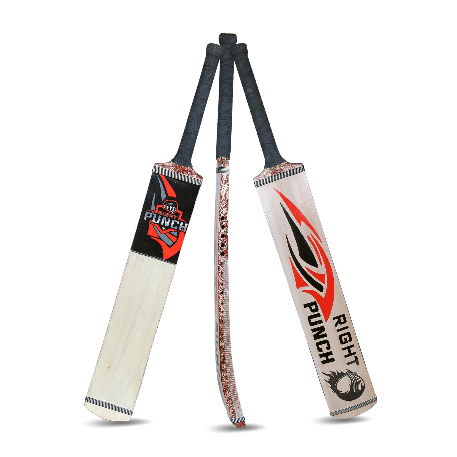 Cricket Bat for Tape Ball and Tennis Ball, Wooden, Short Handle, Adult and Kids Size (Adult)