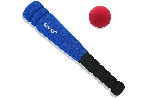 Aoneky Mini Foam Baseball Bat and Ball Set for Toddlers