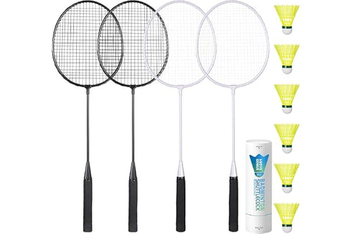 AboveGenius Badminton Rackets Set of 4