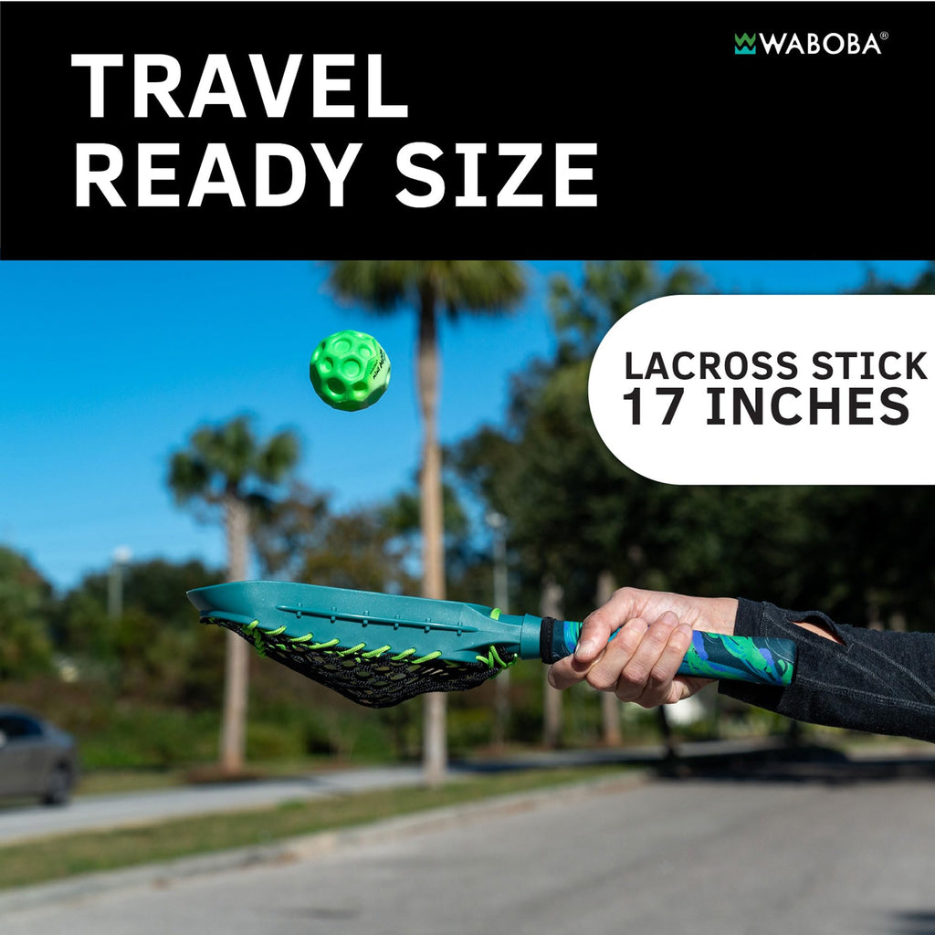 Waboba Mini Lacrosse Sticks, 17" Outdoor Practice Starter Set, Catch Game