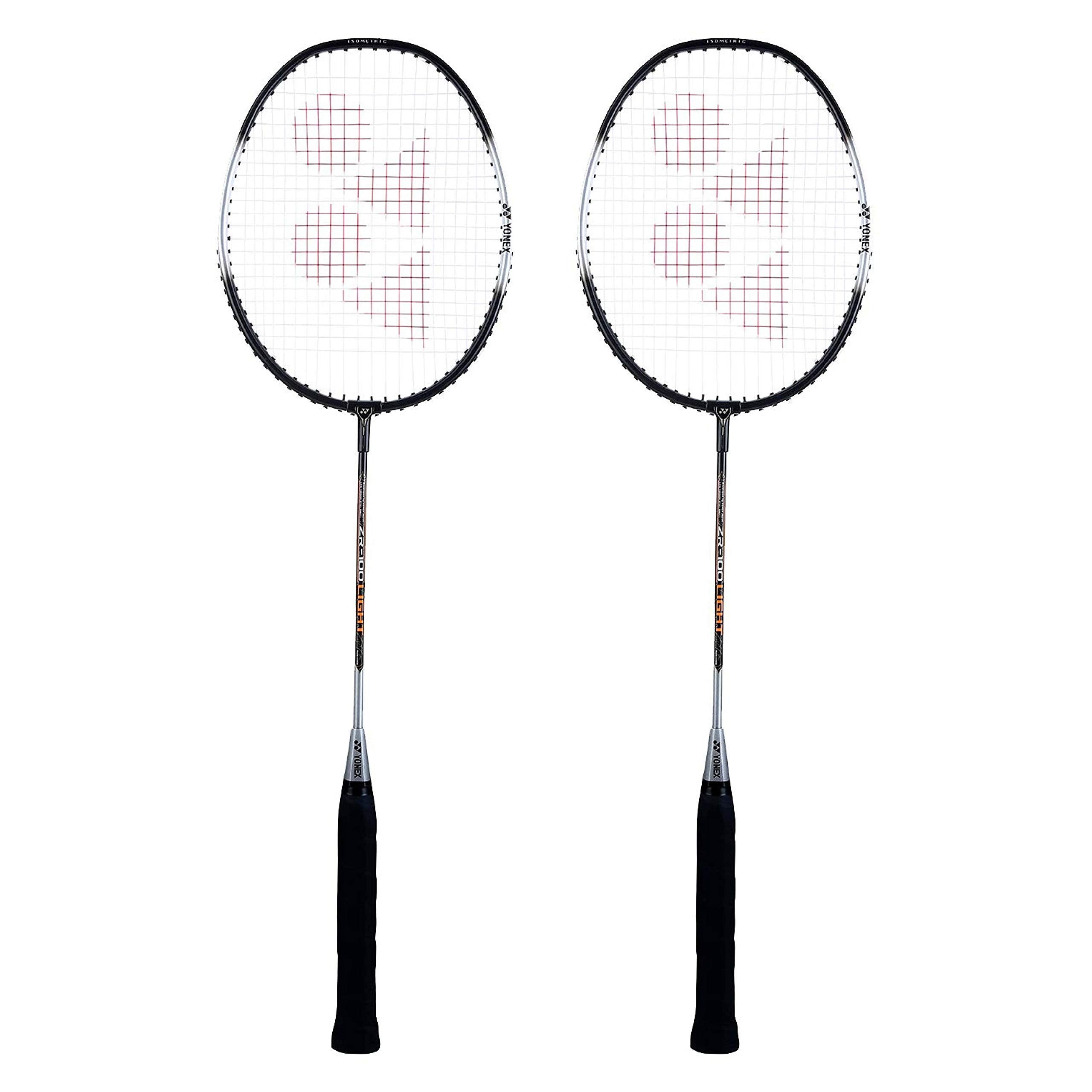 YONEX ZR 100 Light Aluminum Blend Badminton Racquet with Full Cover, Set of 2