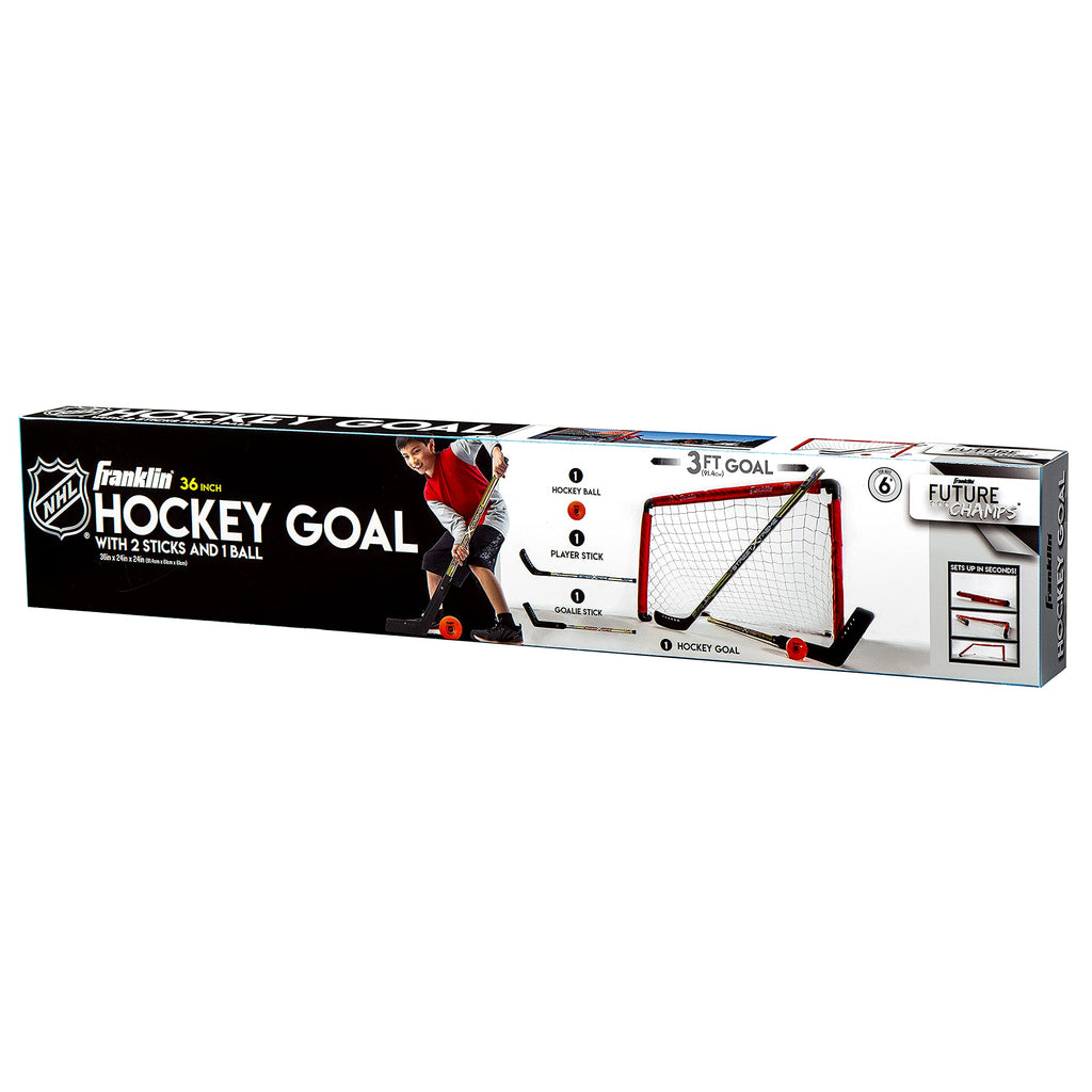 Franklin Sports NHL Goal and 2 Stick Set