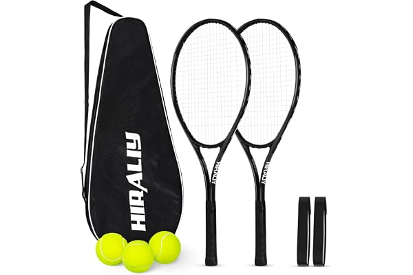 HIRALIY Tennis Rackets 2-Pack for Adults