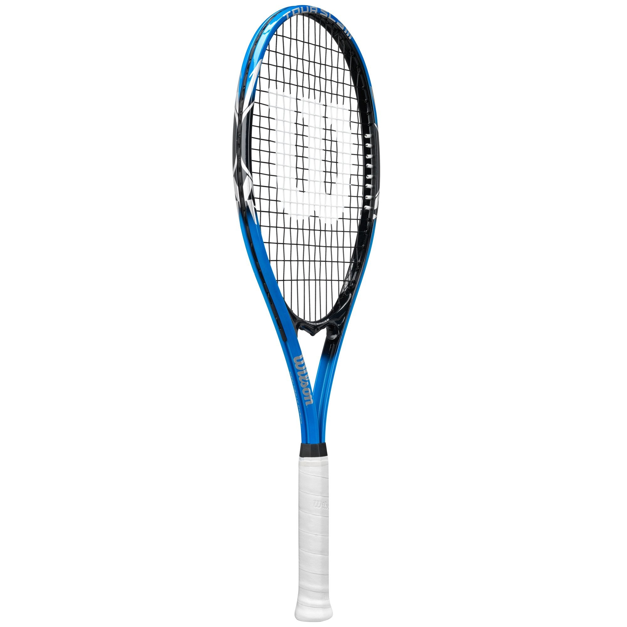 Wilson Tour Slam Lite Adult Recreational Tennis Racket - Grip Size 3 - 4 3/8", Blue/Black