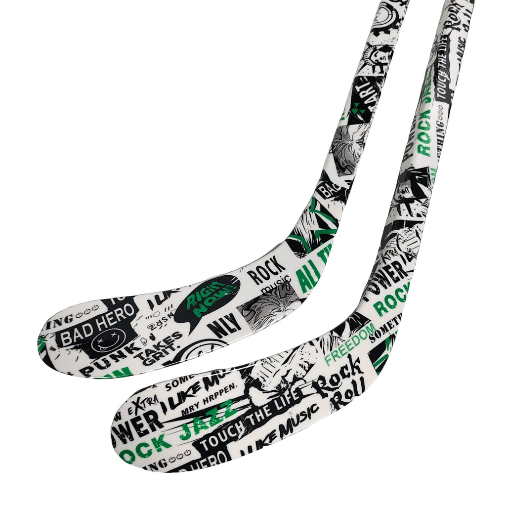 Ice Hockey Stick Left or Right Handed Mini Hockey Stick,Sports Gift for Indoors,Outdoors,Training Ground (Print01-Right, 29")