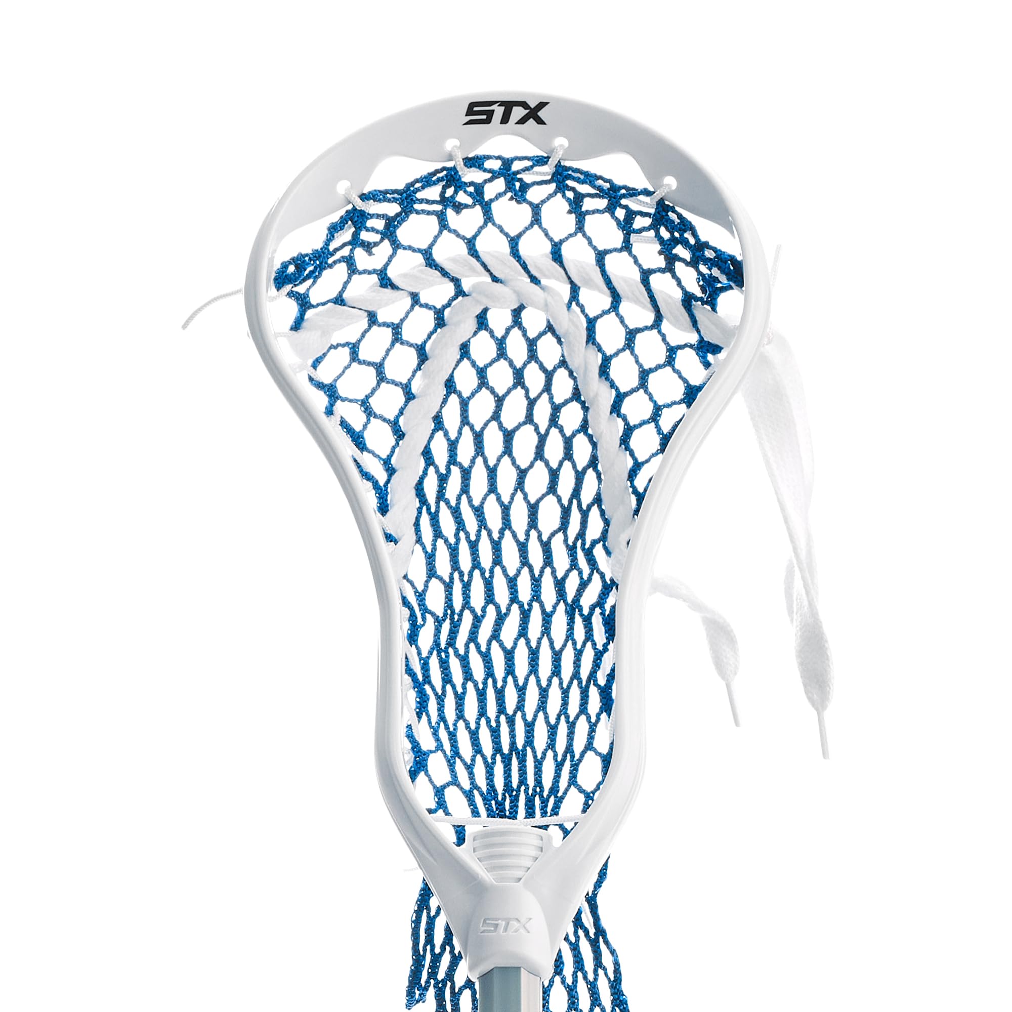 STX FiddleSTX Three Player Game Set with Two Field Player Sticks One Goalie Stick Mini Goal and Balls , White/Grey