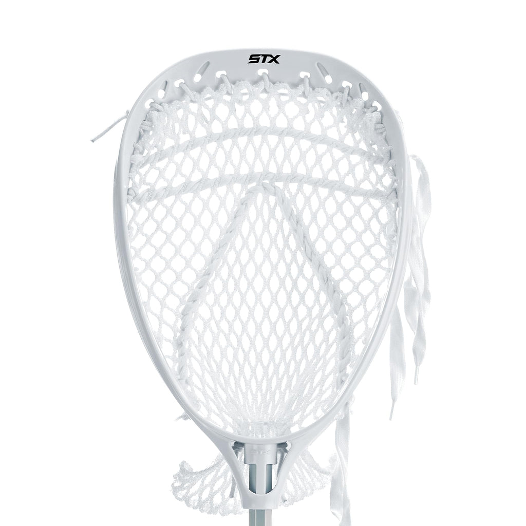 STX FiddleSTX Three Player Game Set with Two Field Player Sticks One Goalie Stick Mini Goal and Balls , White/Grey