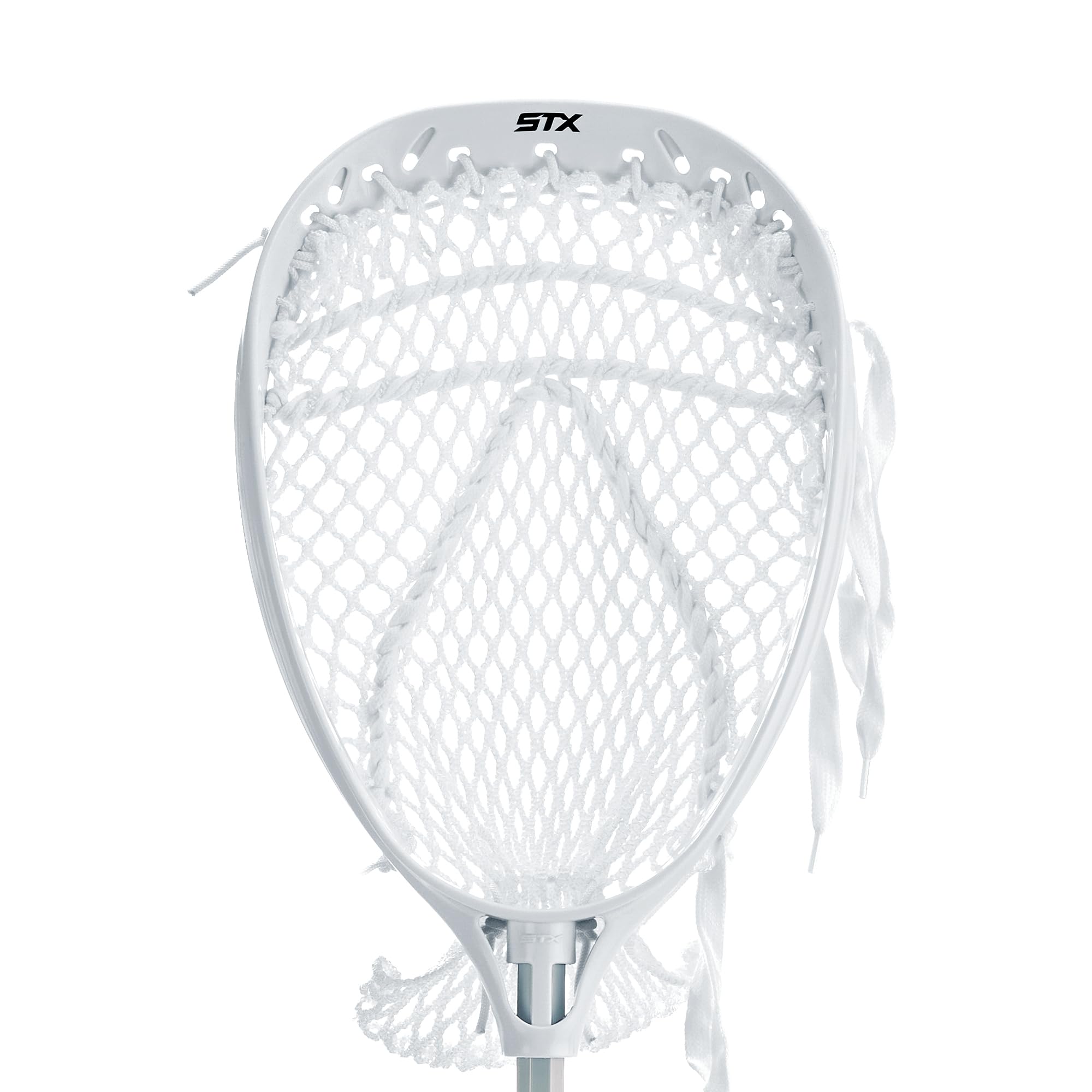 STX FiddleSTX Three Player Game Set with Two Field Player Sticks One Goalie Stick Mini Goal and Balls , White/Grey