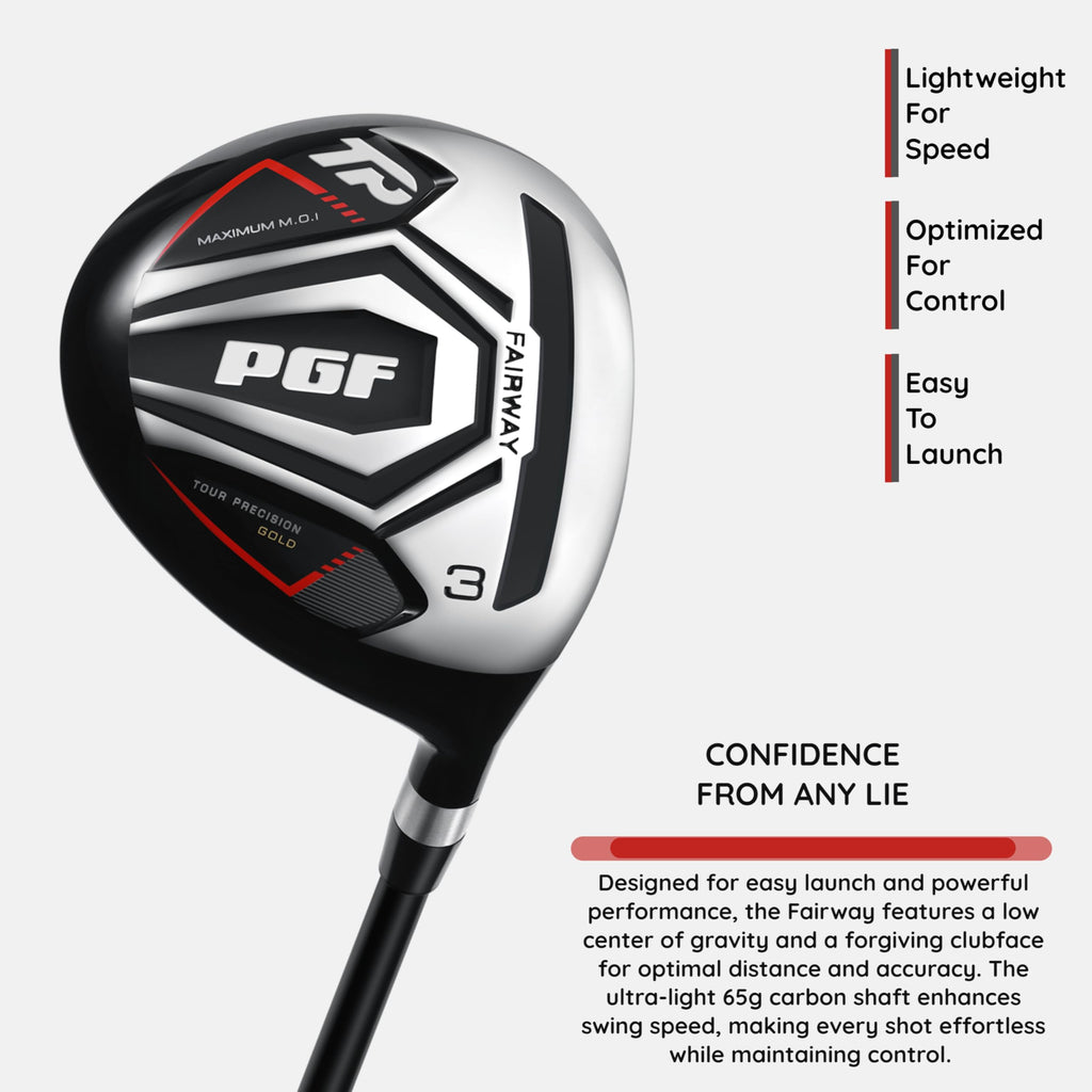 PGF Men's Gold TP Complete Golf Club Package Set [11-Pieces] [Hand: Right] [Length: Standard]
