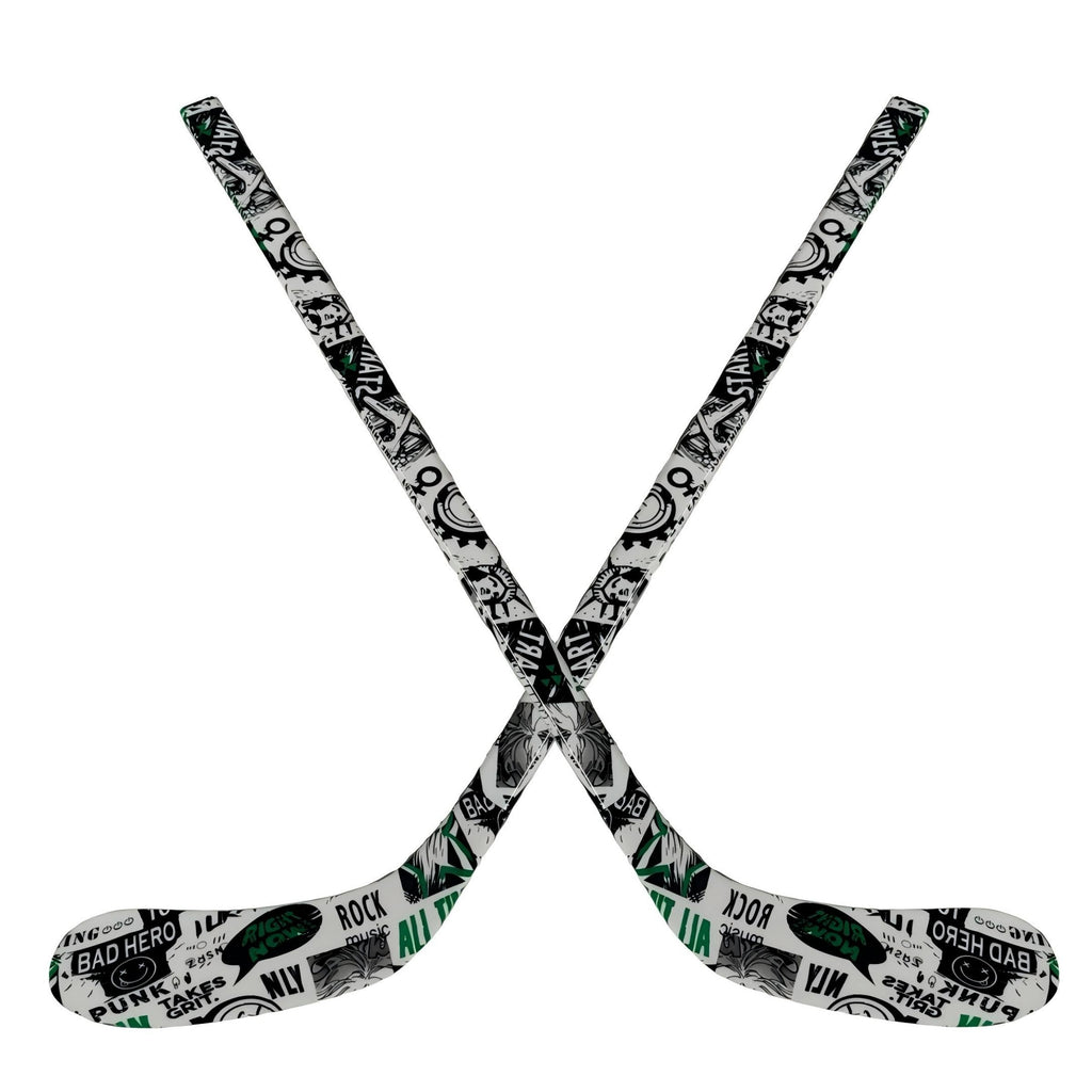 Ice Hockey Stick Left or Right Handed Mini Hockey Stick,Sports Gift for Indoors,Outdoors,Training Ground (Print01-Right, 29")