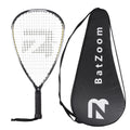 BatZoom Racquetball Racket with Cover, One-Piece Construction and Lightweight Design for Enhanced Control & Power - Perfect for Beginners and Intermediate Players