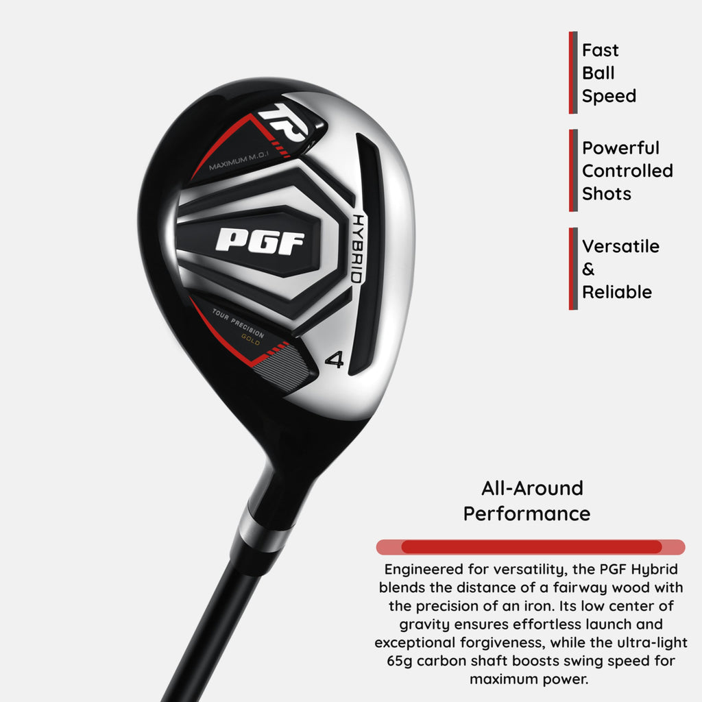 PGF Men's Gold TP Complete Golf Club Package Set [11-Pieces] [Hand: Right] [Length: Standard]