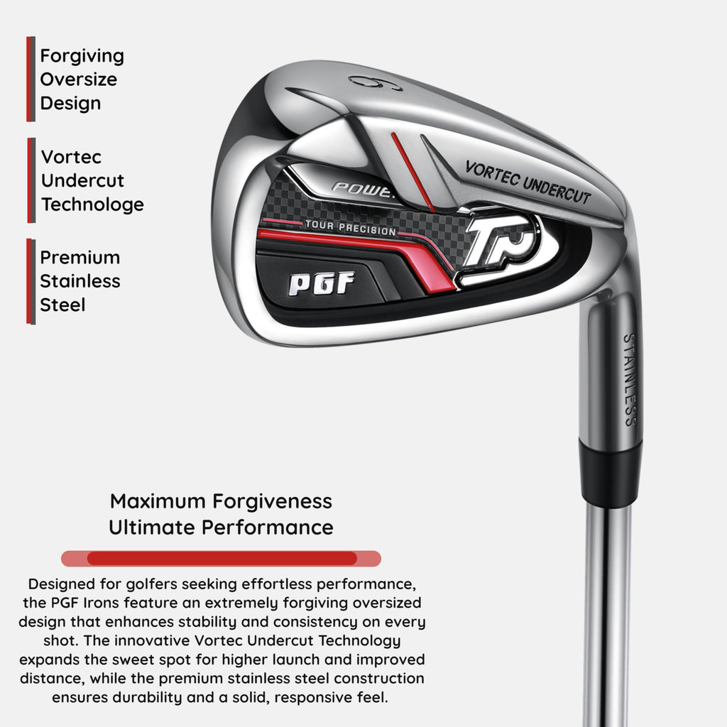 PGF Men's Gold TP Complete Golf Club Package Set [11-Pieces] [Hand: Right] [Length: Standard]