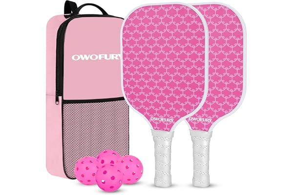 OWOFURY Fiberglass Pickleball Paddles Set of 2