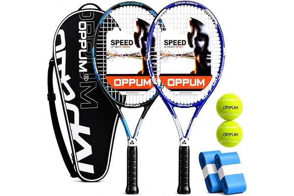 OPPUM Adult Tennis Racket Set of 2