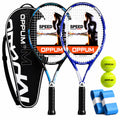 OPPUM Adult Tennis Racket Set of 2, 27 Inch Pre-Strung for Beginners