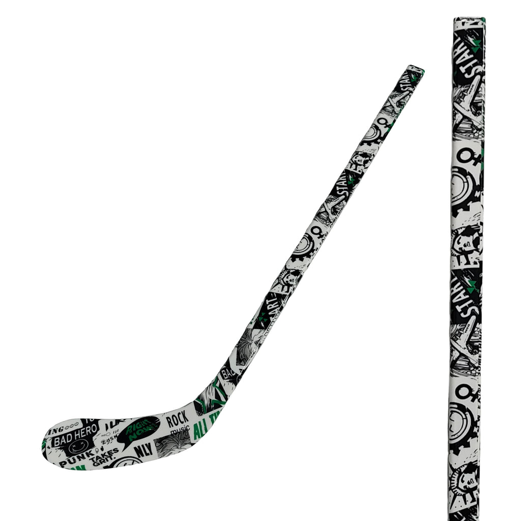 Ice Hockey Stick Left or Right Handed Mini Hockey Stick,Sports Gift for Indoors,Outdoors,Training Ground (Print01-Right, 29")