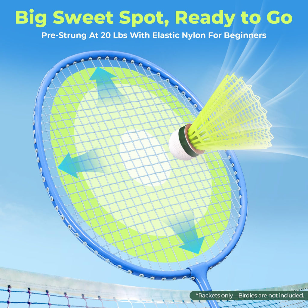 AboveGenius Lightweight Badminton Set, 2 Rackets
