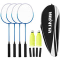HIRALIY Badminton Set, 4 Rackets, 12 Birdies, 1 Carrying Bag, 4 Grip Tapes
