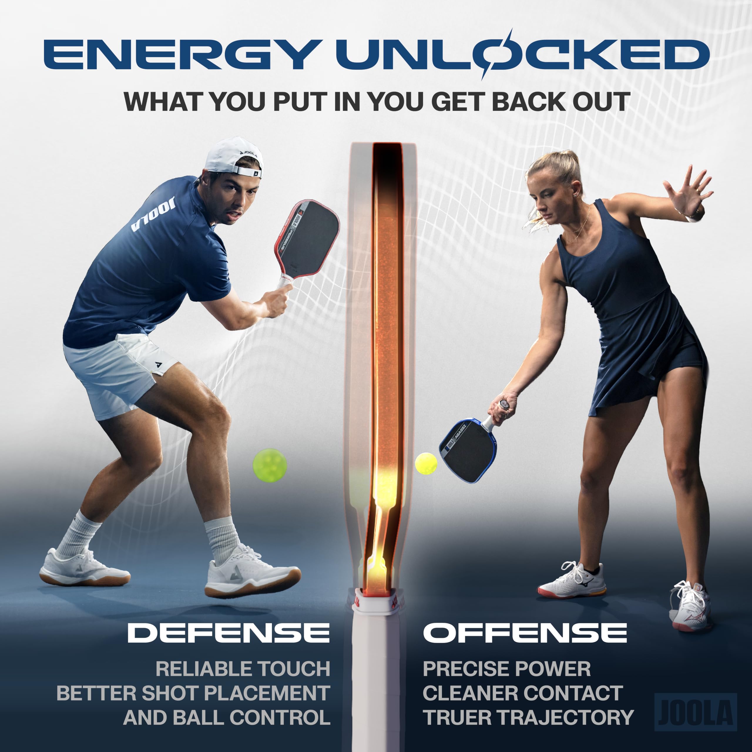 JOOLA Pro V Pickleball Paddle - 14mm/16mm - Raw Carbon Fiber Textured Surface - Enhanced Frame & Propulsion Core, USAPA & UPA-A Certified, NFC Chip Enabled, Premium Control & Lightweight Performance