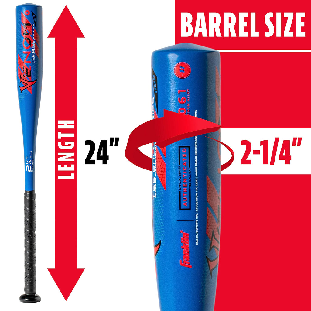 Franklin Sports Venom 1100 Official Teeball Bat - 24" (-11)