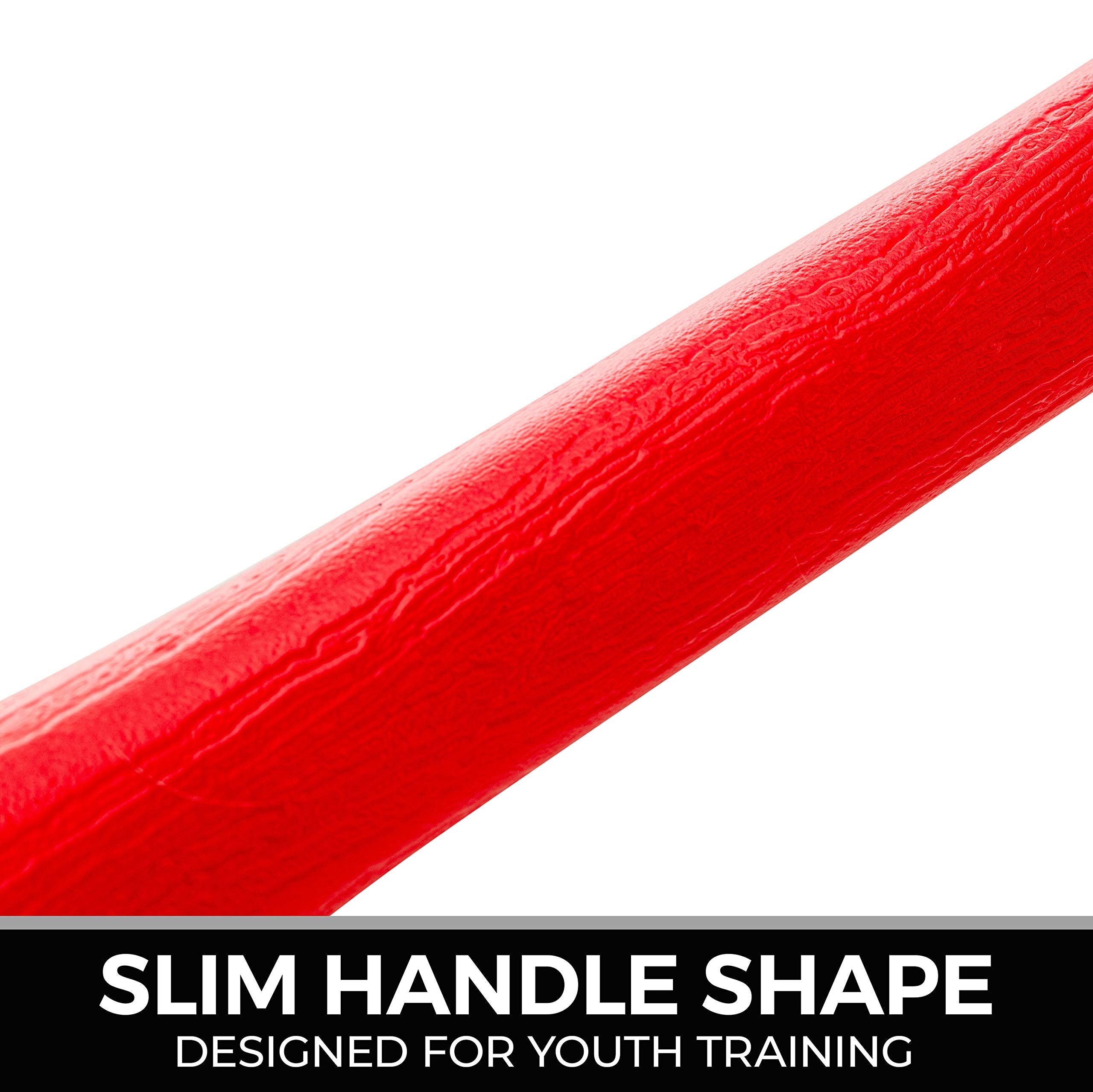 Franklin Sports MLB 30" Authentic Plastic Bat & Ball Set - Red