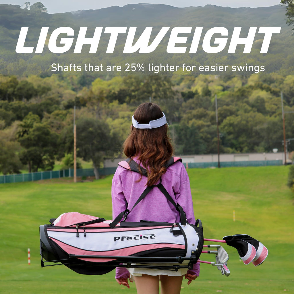 Precise X7 - Kids Complete Golf Club Set - Blue Ages 9-12, Right Hand