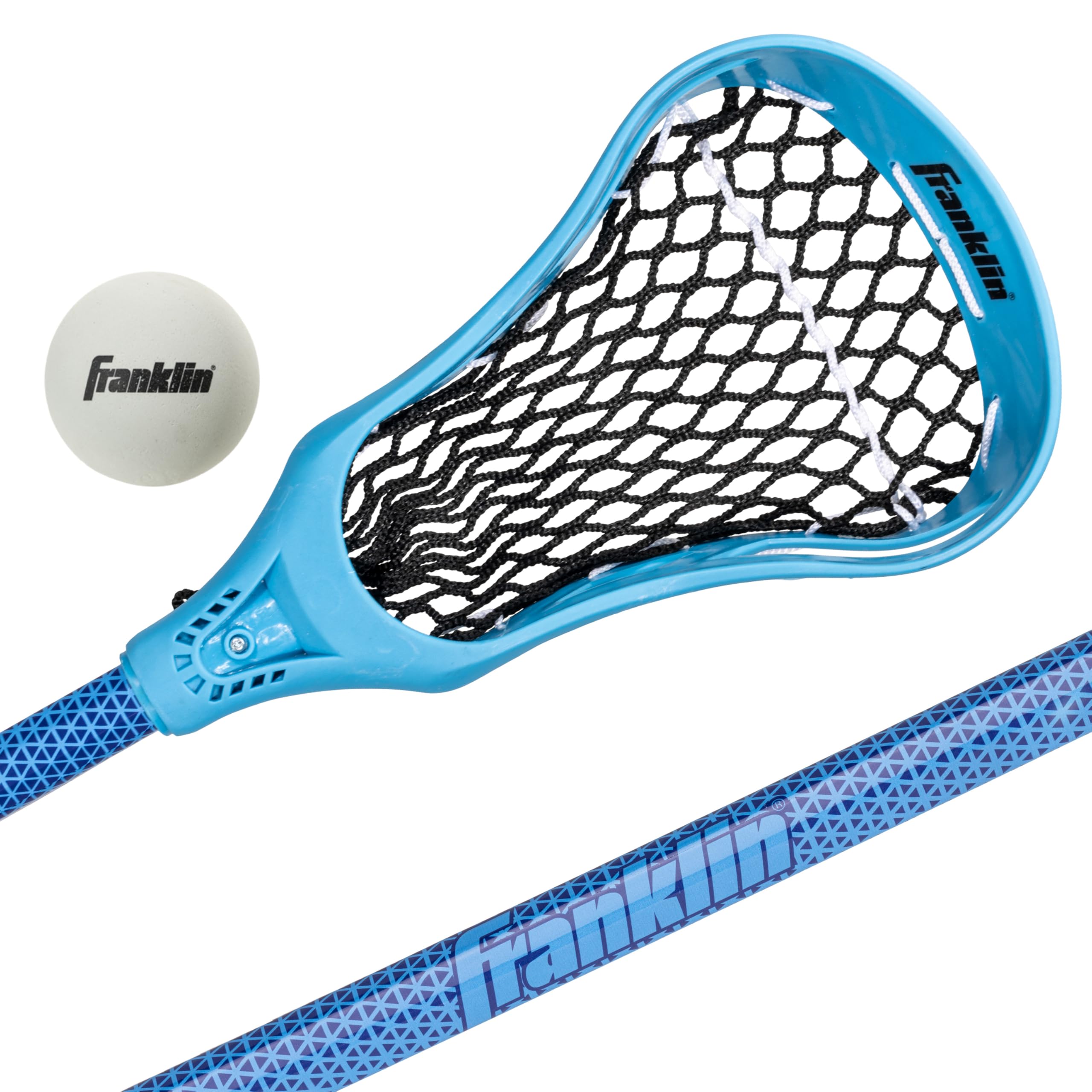 Franklin Sports Future Champs Youth Lacrosse Stick + Ball Set - Blue