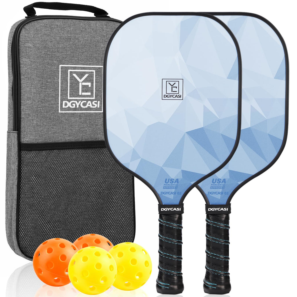 YC DGYCASI Pickleball Paddles Set of 2 USAPA Approved Pickleball Set 2026