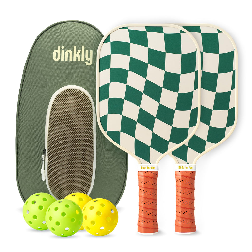 Dinkly Pickleball Paddles Set of 2, USAPA Approved Pickleball Rackets