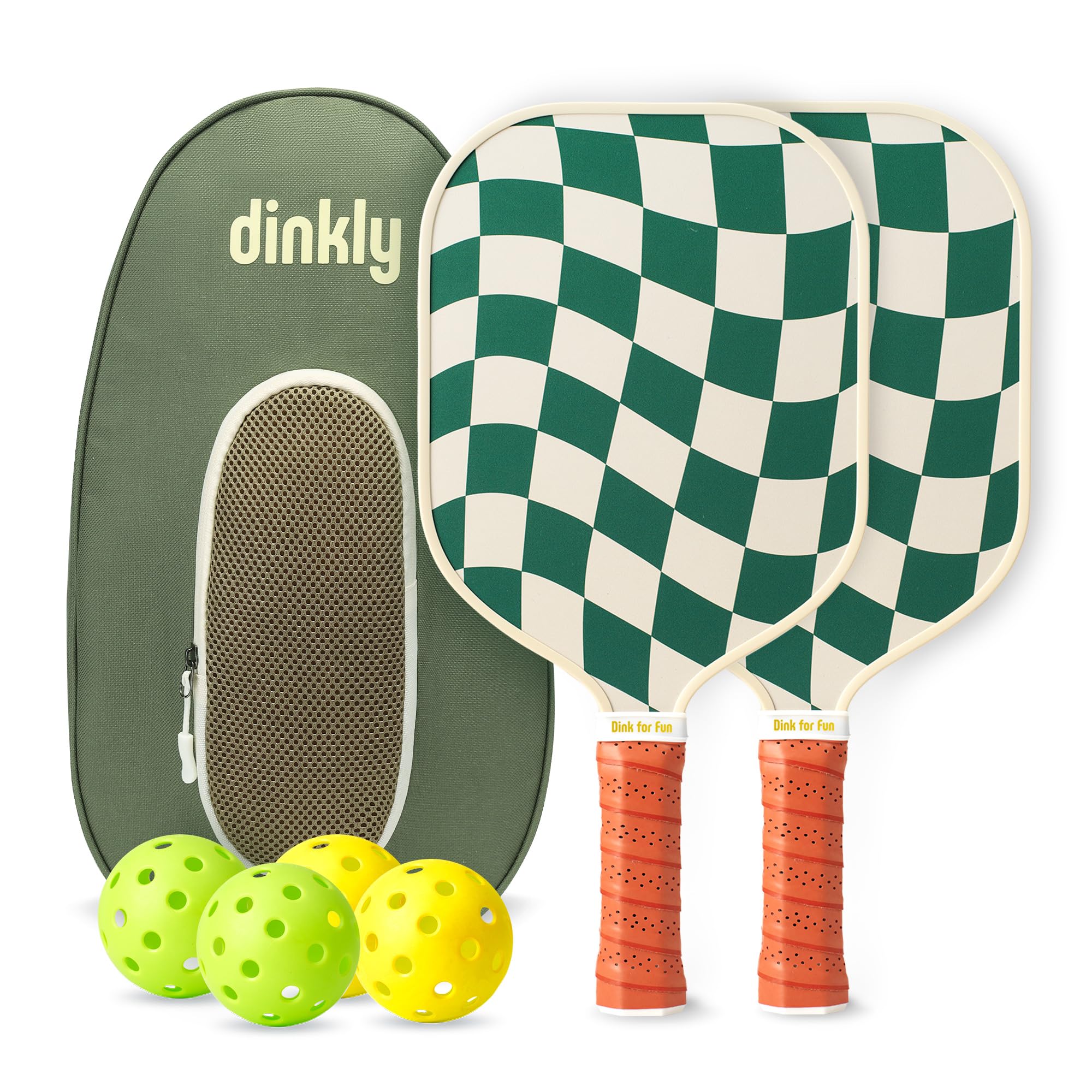 Dinkly Pickleball Paddles Set of 2, USAPA Approved Pickleball Rackets