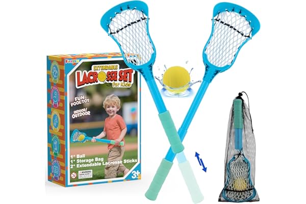 Foayex Adjustable Mini Lacrosse Sticks Set
